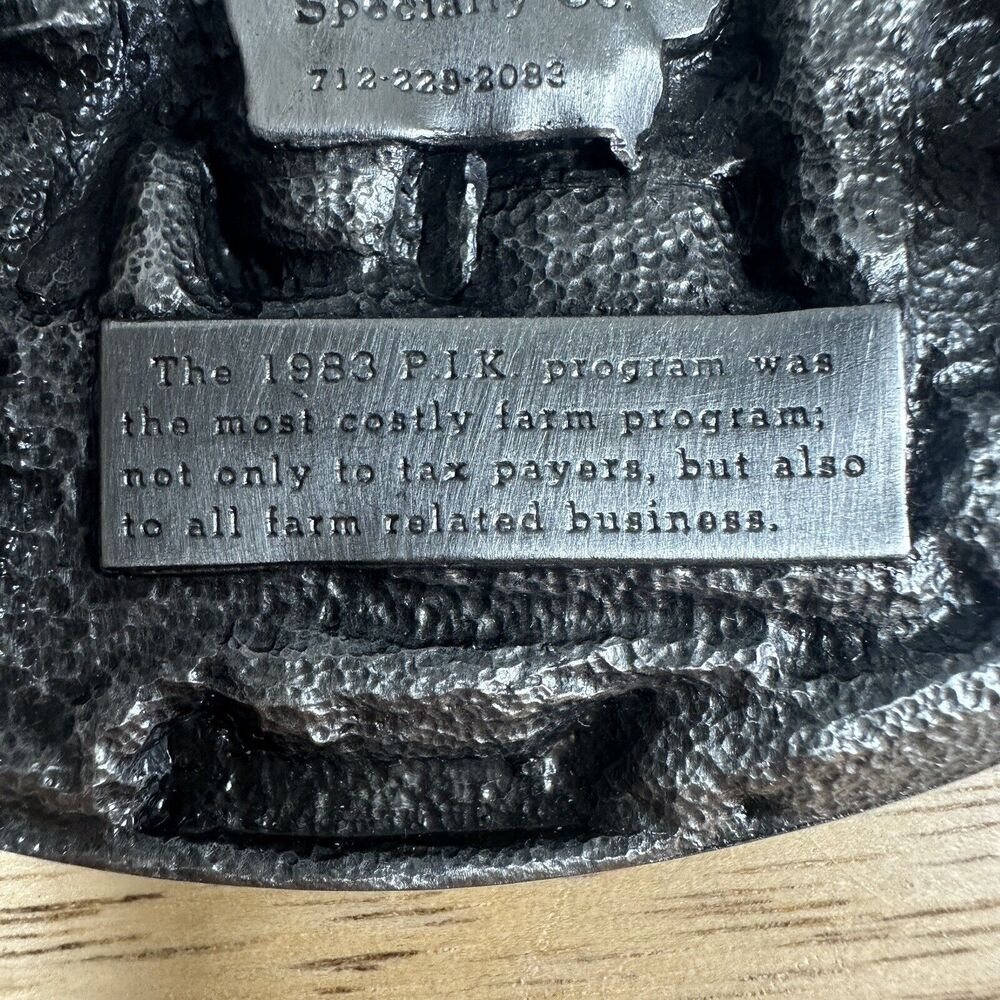 1984 Vintage PIK I Survived Agribusiness Limited Edition #1408 Belt Buckle - Picture 4 of 12